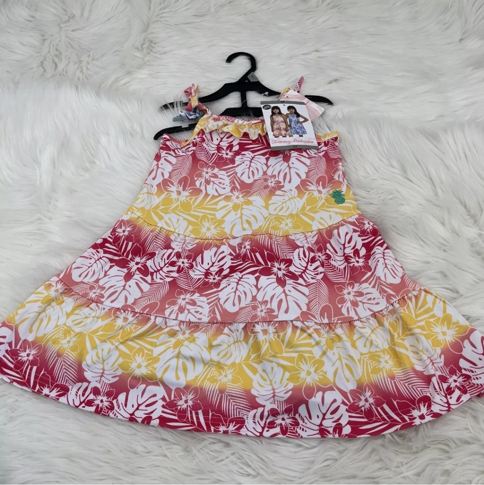 New TOMMY BAHAMAS 2 Pack Floral Dresses Girls Kids' 2-pack Dress Pink Size 6 NWT - Picture 12 of 13
